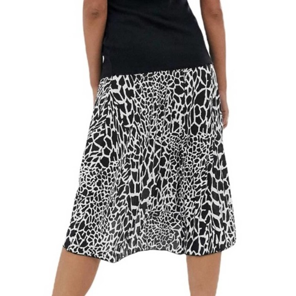 ASOS MATERNITY Under the bump pleated midi skirt Animal Print Siz… - Picture 4 of 14